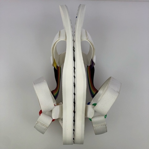 Teva Universal Pride Rainbow Sandal Shoes Size 13 - Picture 3 of 10